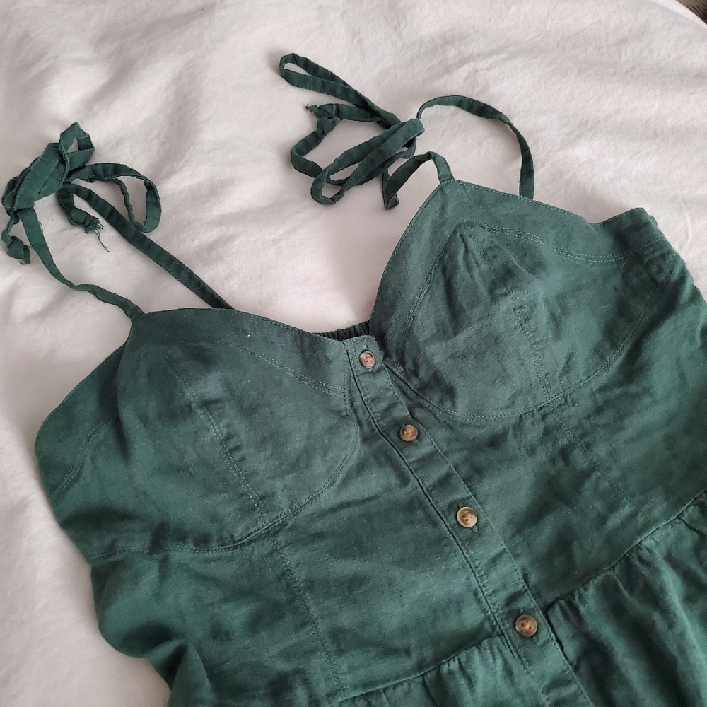 Aerie Sundress Dark Green
